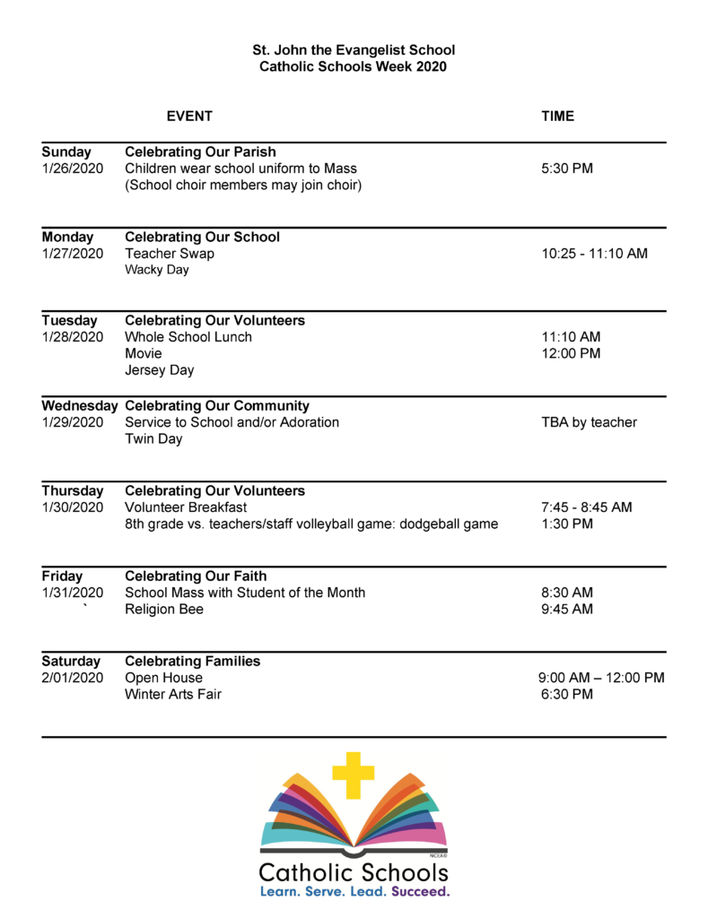 CSW Schedule