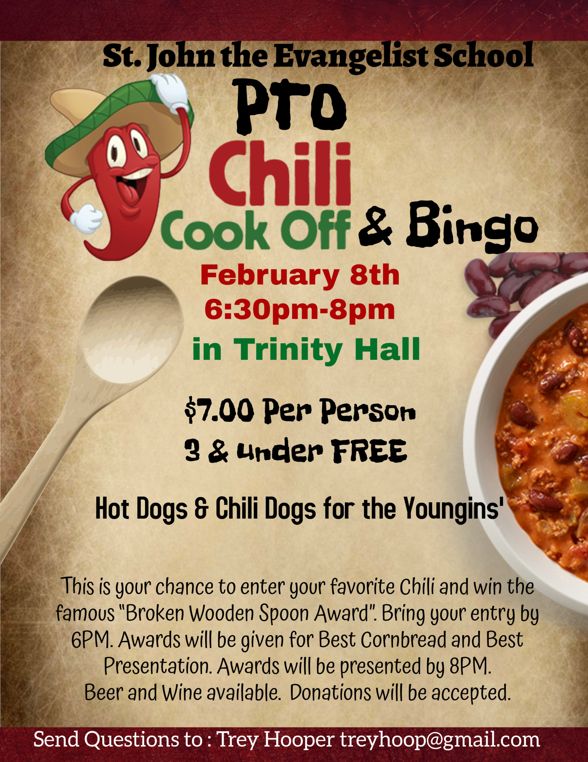 Chili Cookoff & Bingo Saint John the Evangelist School